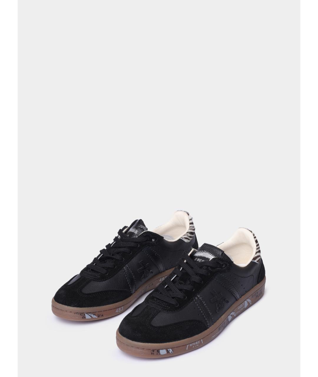 PREMIATA Черные кожаные кеды, фото 2