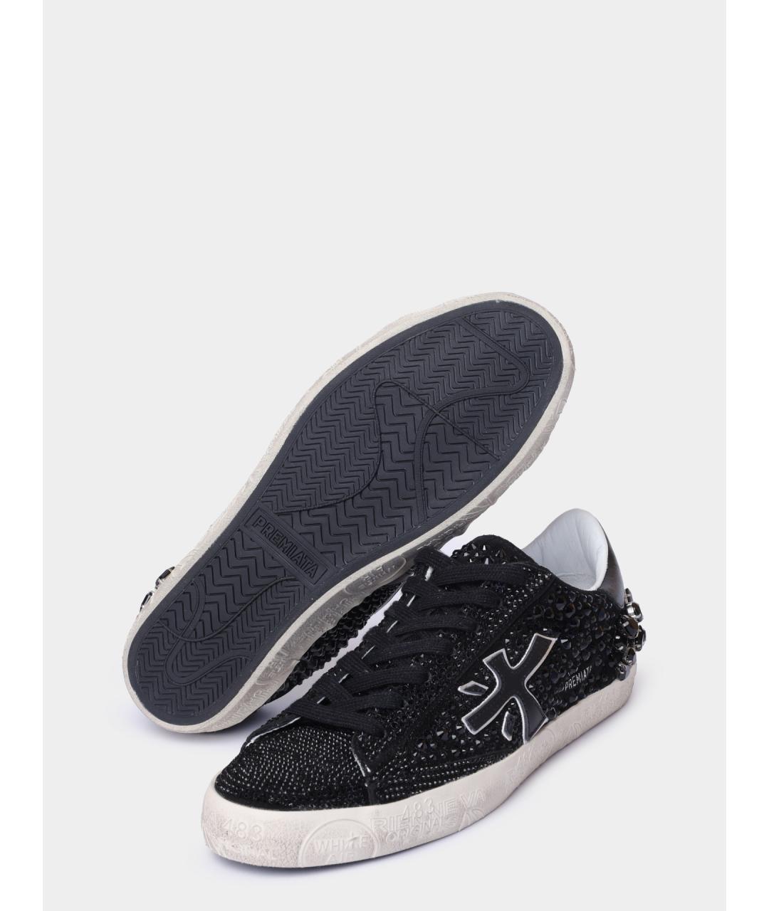 PREMIATA Черные замшевые кеды, фото 4