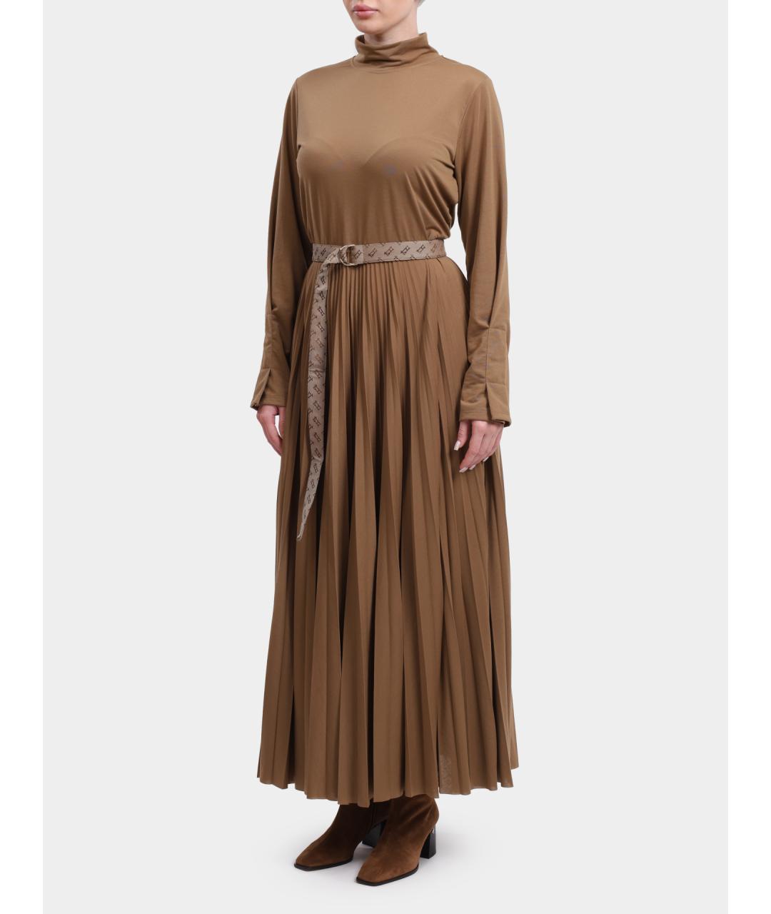 HERNO Бежевое повседневное платье, фото 3