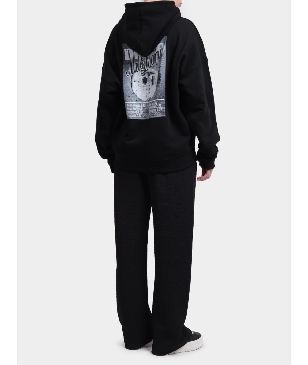 HUGO Черные полиэстеровые прямые брюки, фото 5