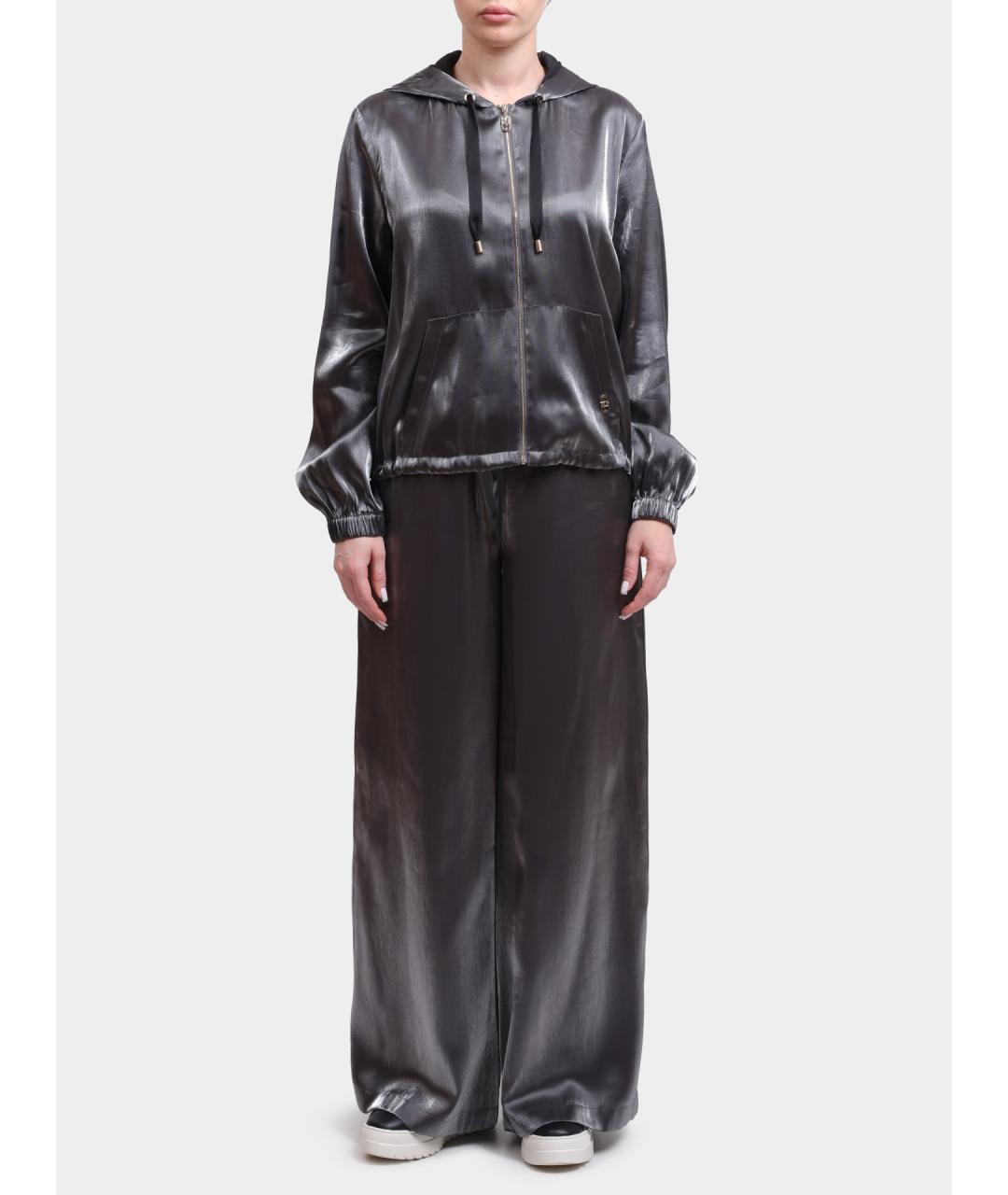 LIU JO Серые прямые брюки, фото 2