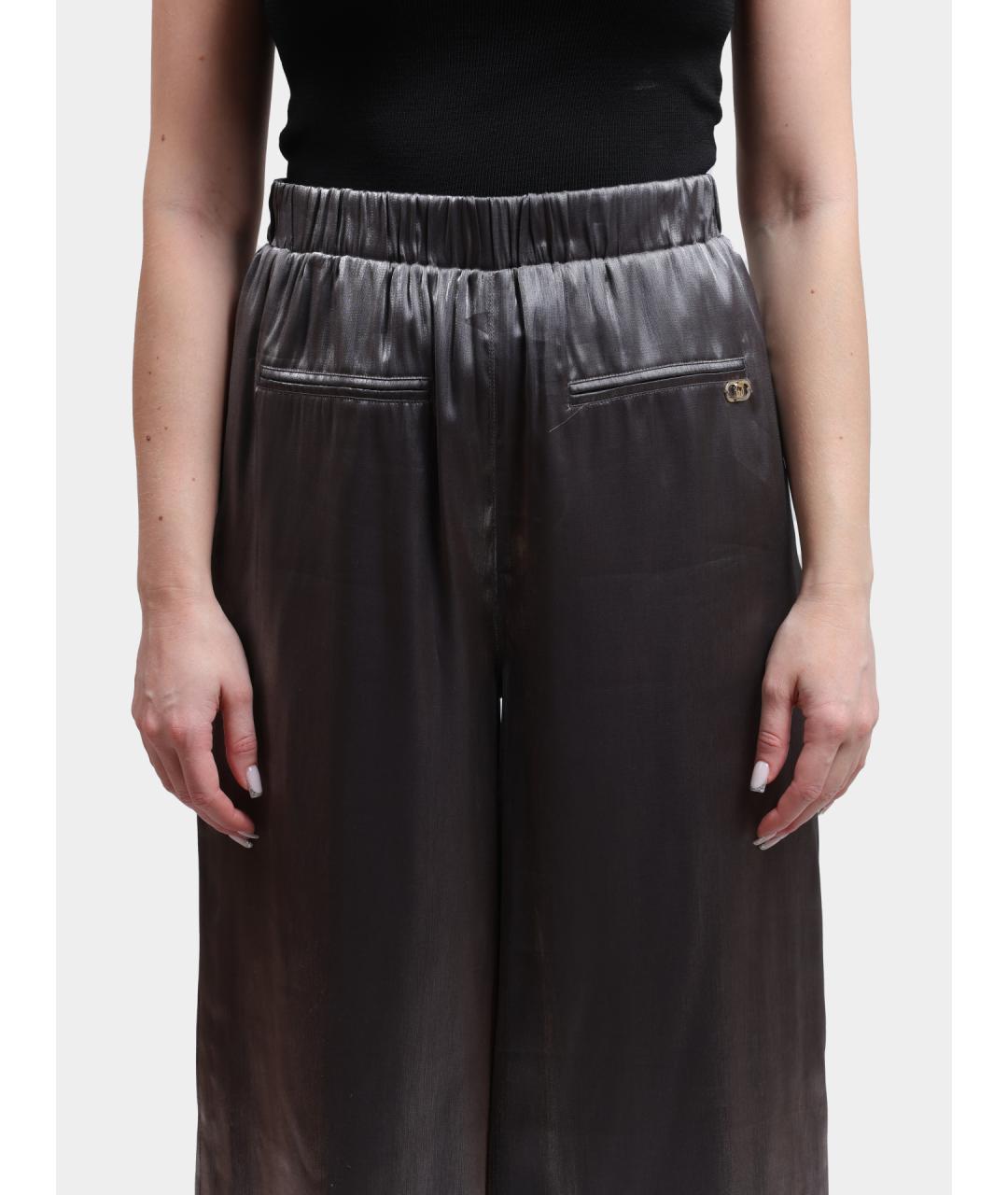 LIU JO Серые прямые брюки, фото 4