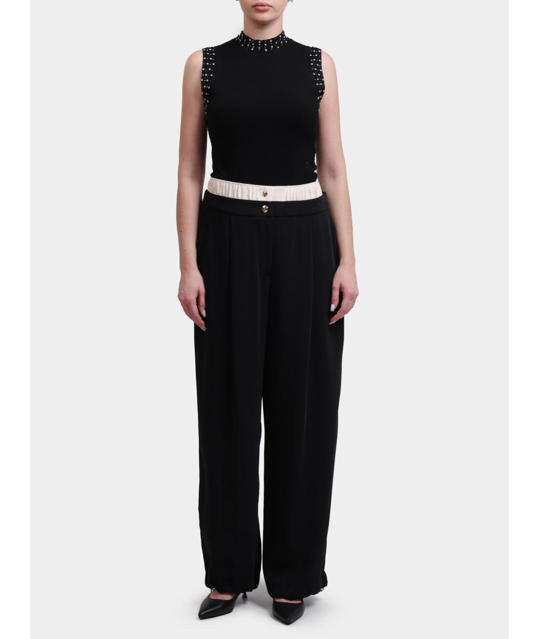 LIU JO Черные прямые брюки, фото 2