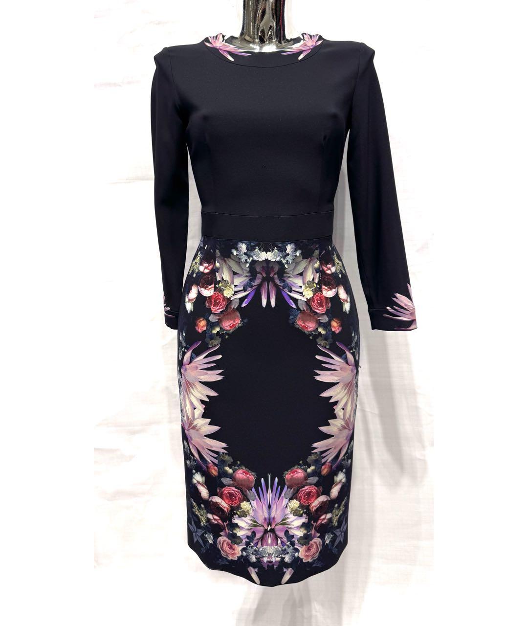 GIVENCHY Черное вискозное коктейльное платье, фото 8