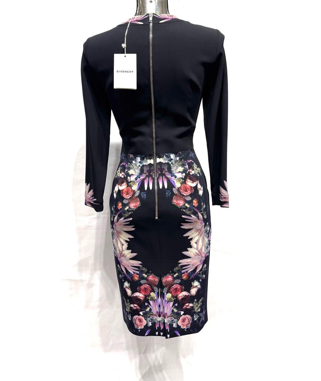 GIVENCHY Черное вискозное коктейльное платье, фото 3