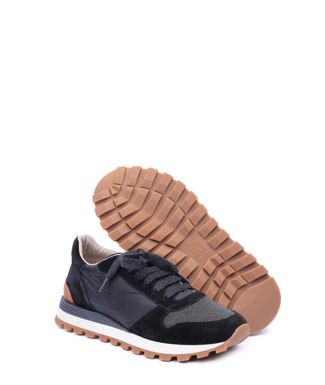 BRUNELLO CUCINELLI Синие текстильные кроссовки, фото 5