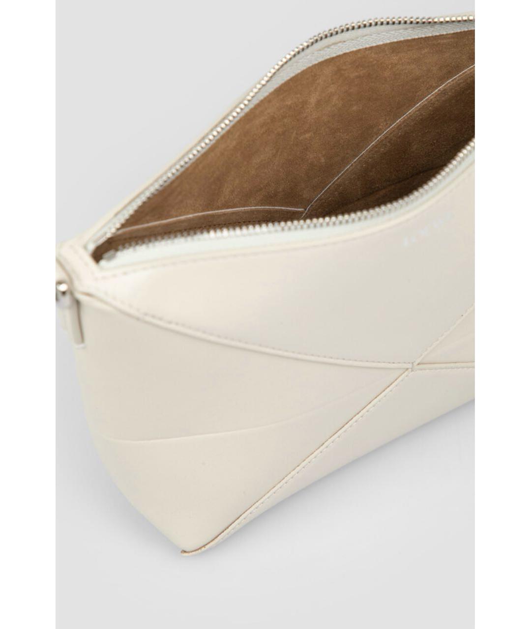 LOEWE Белая кожаная сумка через плечо, фото 4