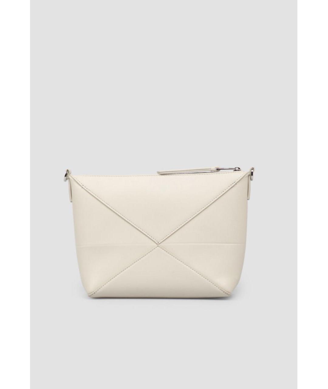 LOEWE Белая кожаная сумка через плечо, фото 3