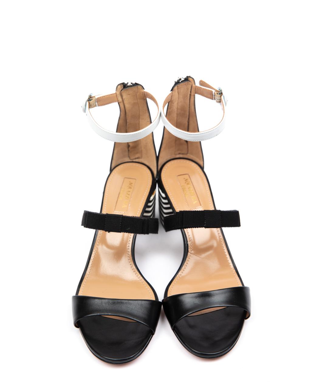 AQUAZZURA Мульти кожаные босоножки, фото 2