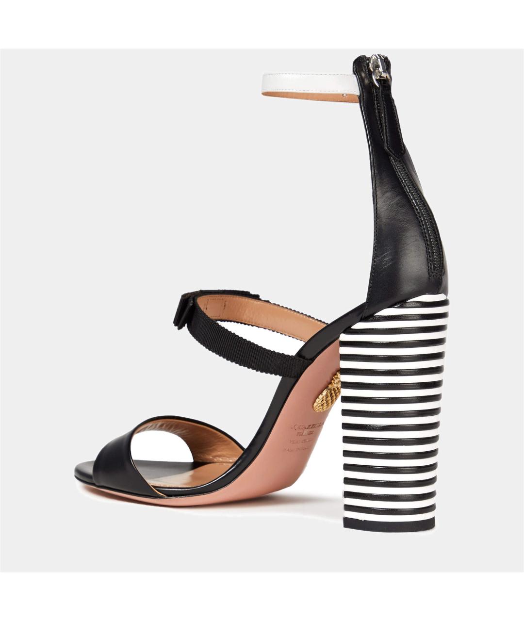AQUAZZURA Мульти кожаные босоножки, фото 5