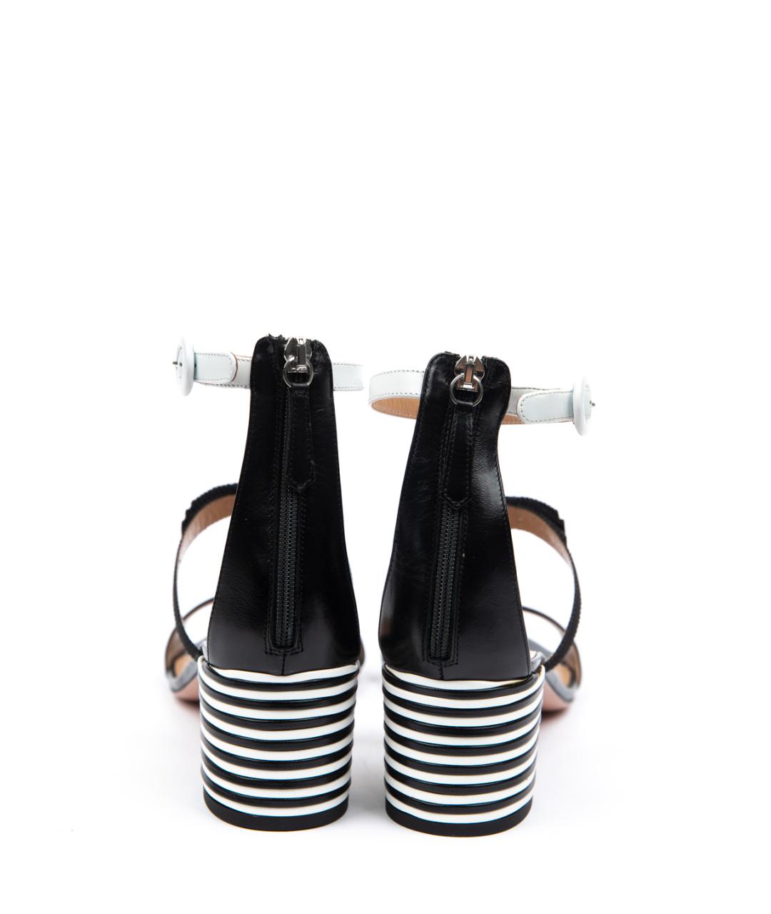 AQUAZZURA Мульти кожаные босоножки, фото 3