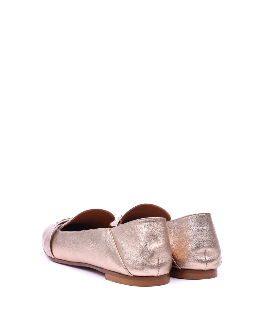 AQUAZZURA Розовые кожаные лоферы, фото 3