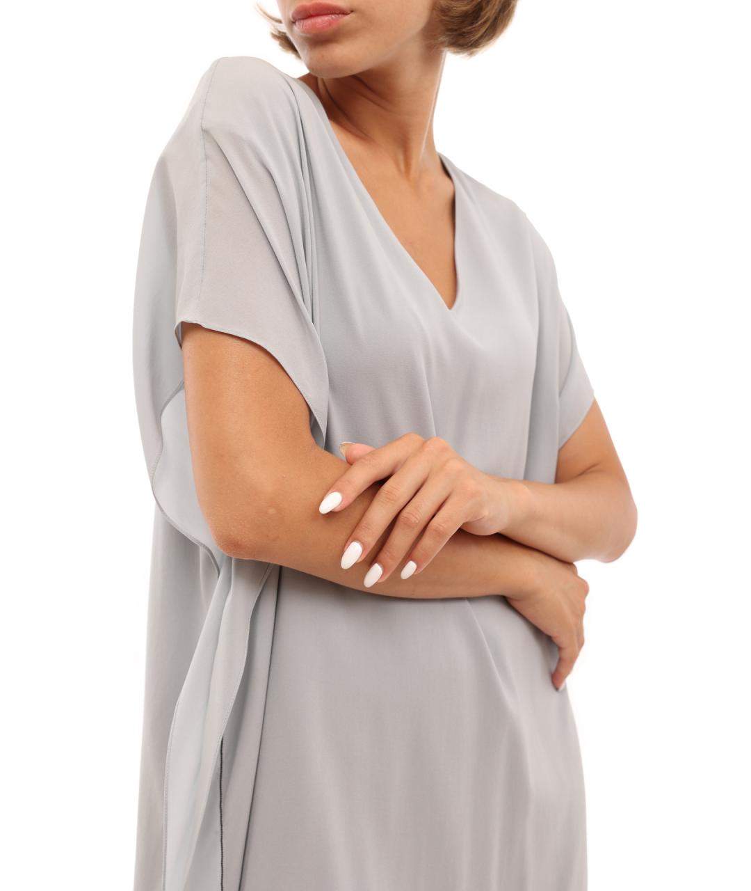 BRUNELLO CUCINELLI Шелковое повседневное платье, фото 6