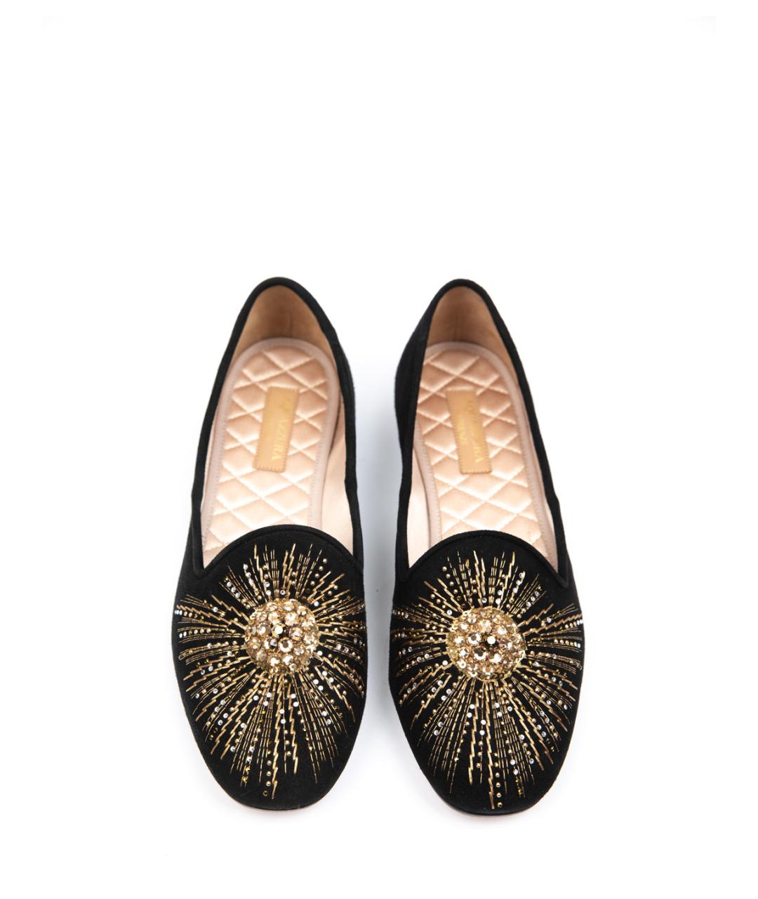 AQUAZZURA Черные замшевые мокасины, фото 2