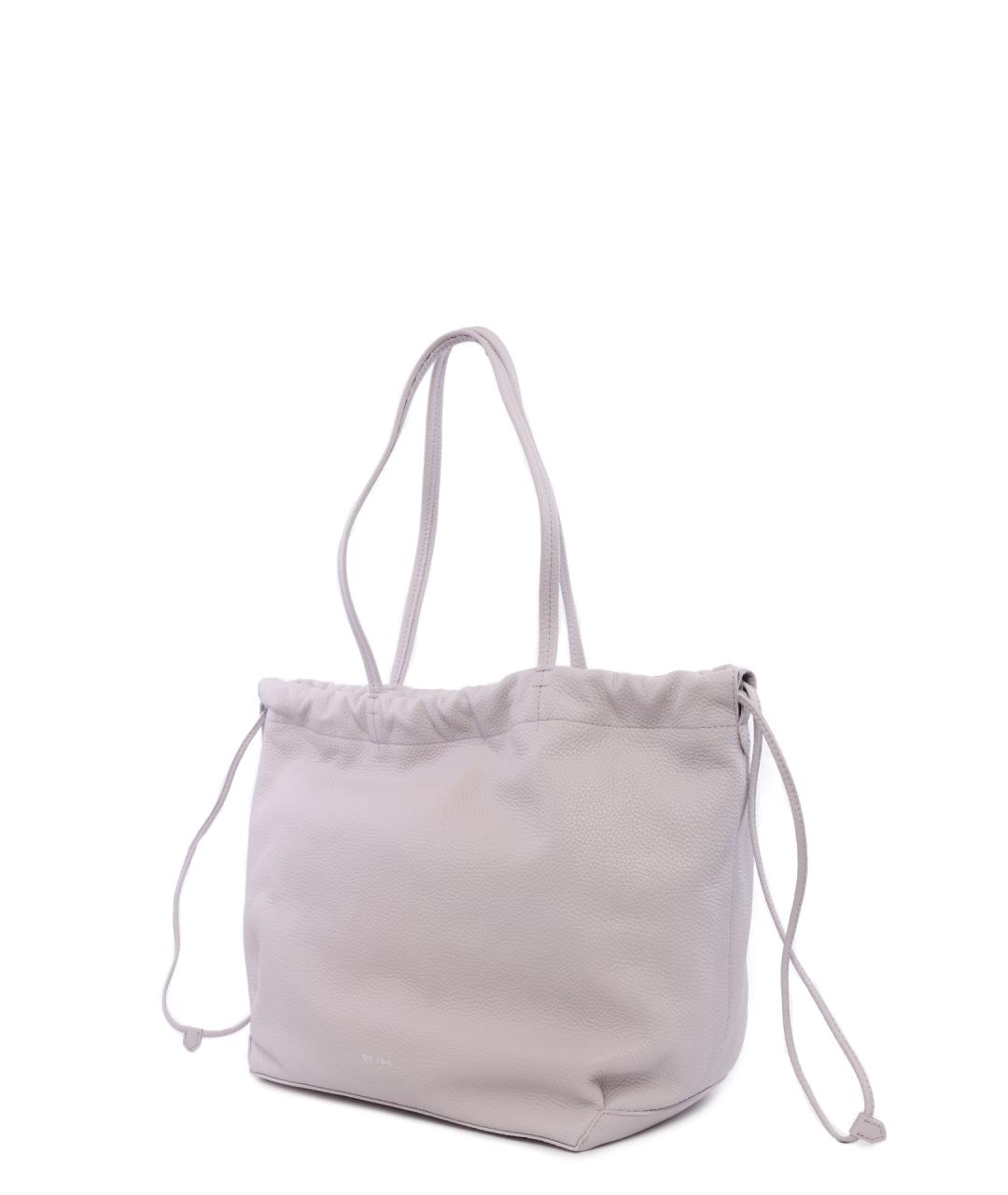 BY FAR Серая кожаная сумка тоут, фото 3