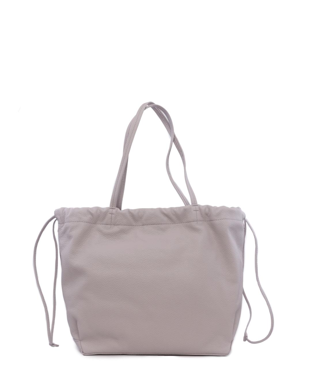 BY FAR Серая кожаная сумка тоут, фото 4