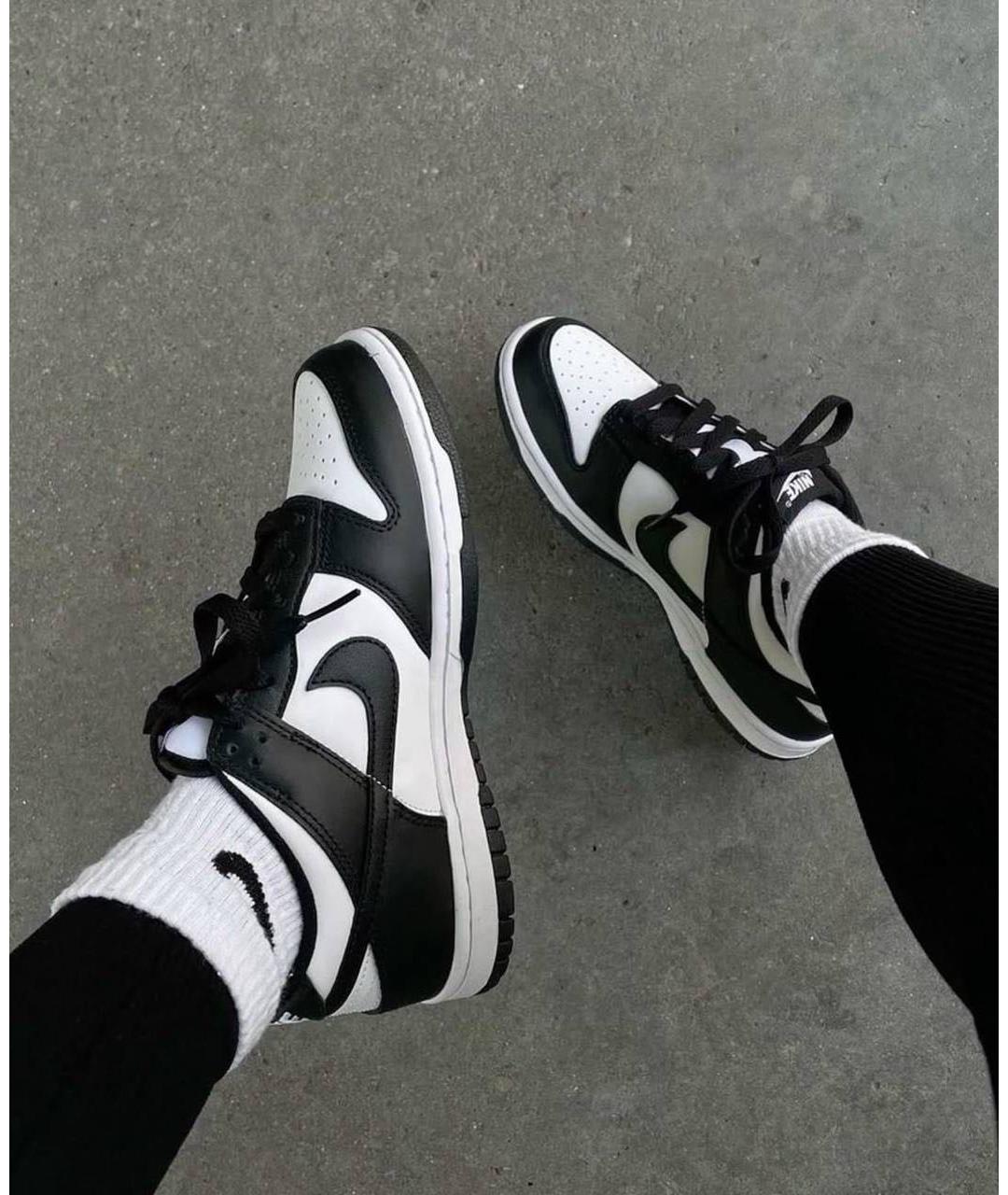 NIKE Черные кожаные кеды, фото 3