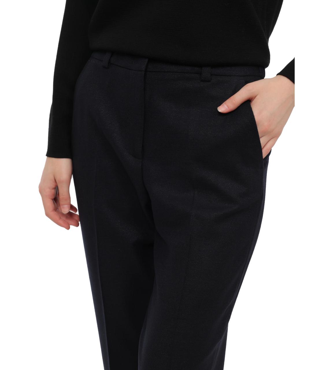 PESERICO Синие прямые брюки, фото 5