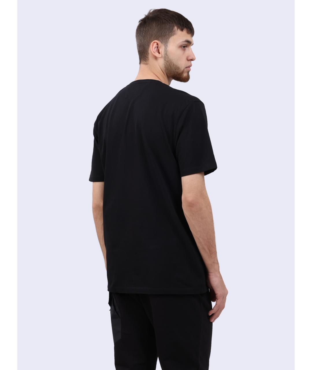 CP COMPANY Черная хлопковая футболка, фото 5