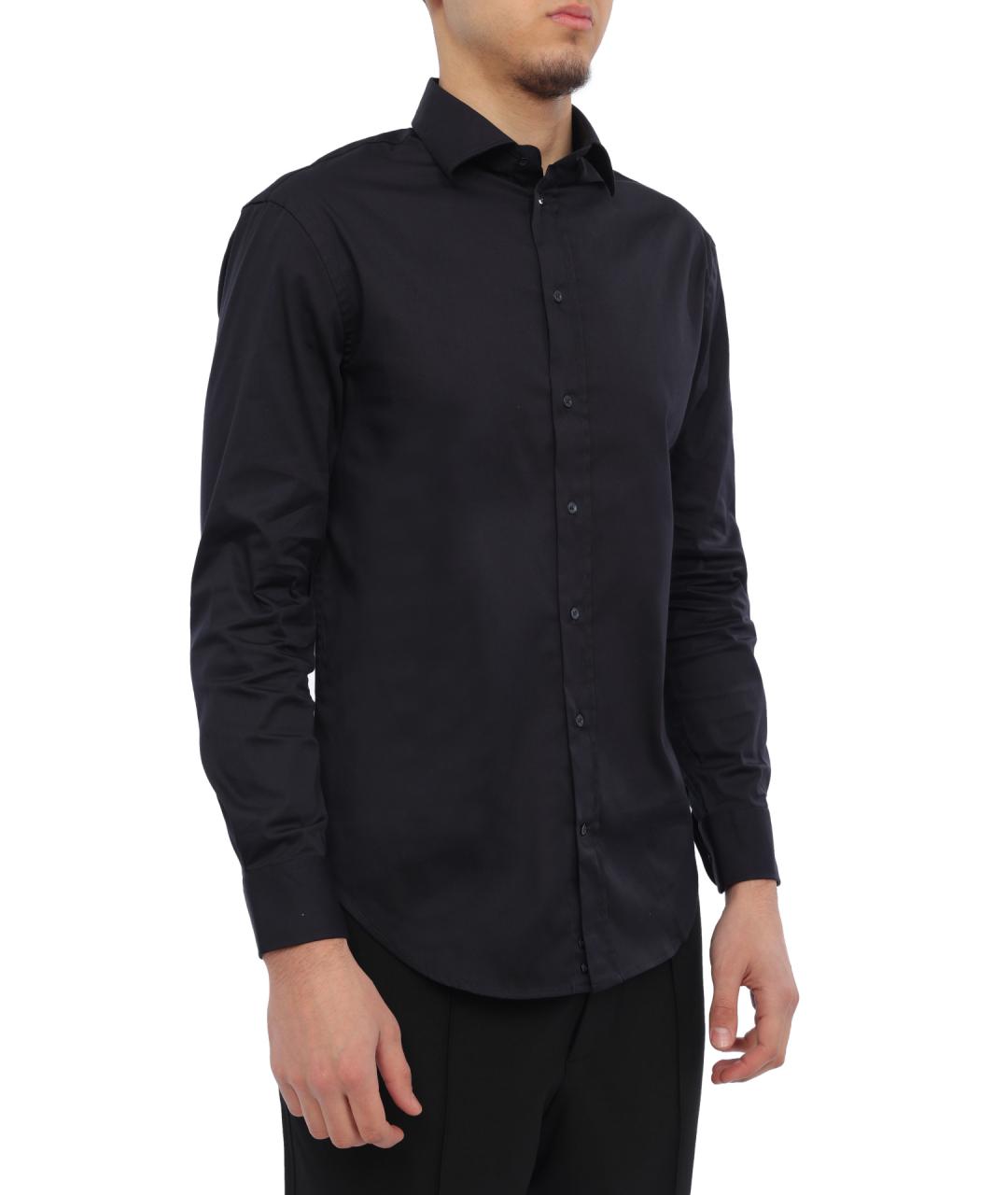 EMPORIO ARMANI Синяя кэжуал рубашка, фото 4