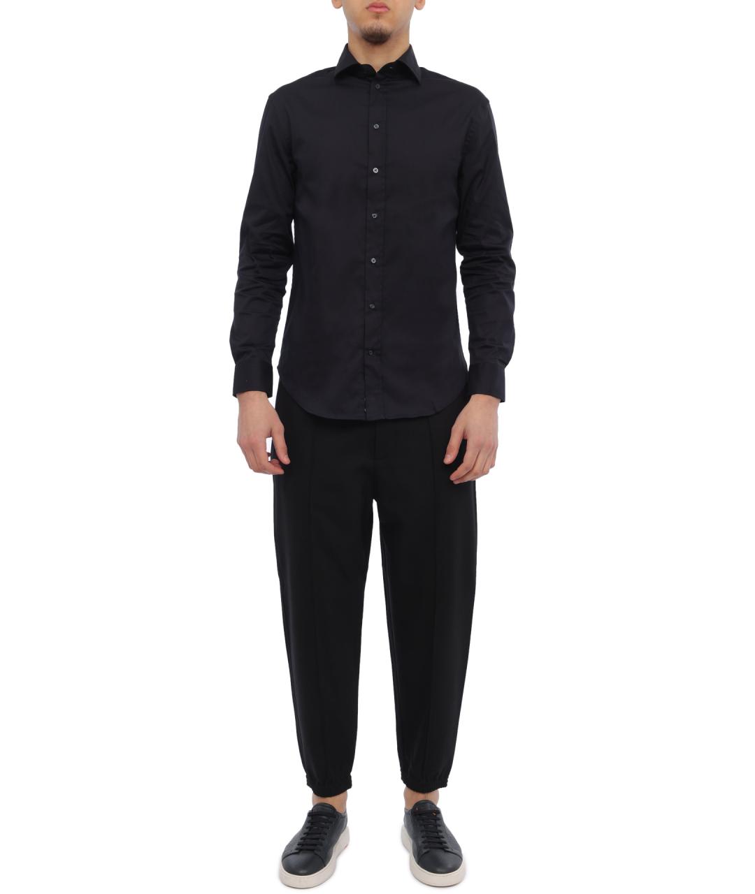 EMPORIO ARMANI Синяя кэжуал рубашка, фото 2