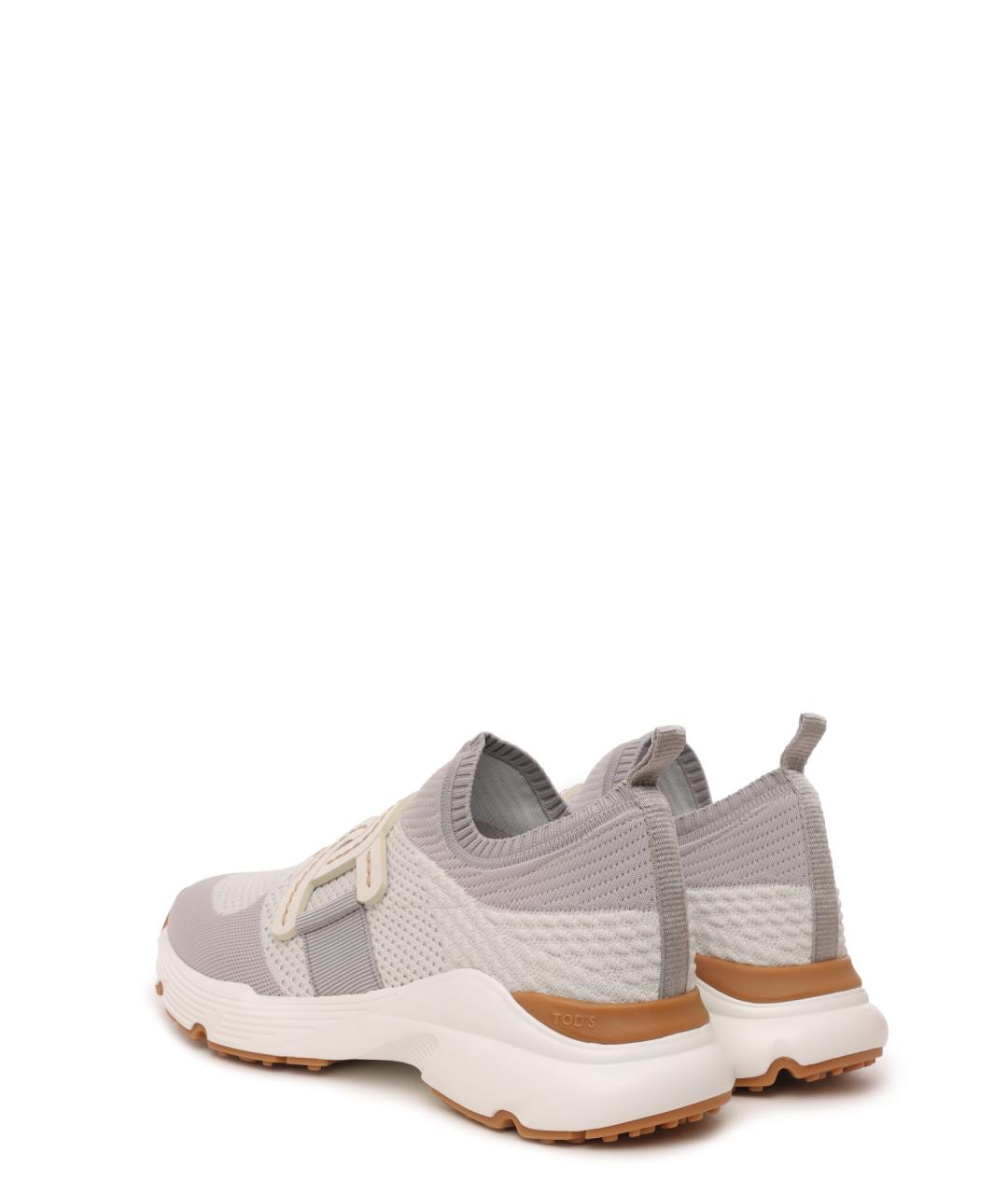 TOD'S Серые текстильные кроссовки, фото 3