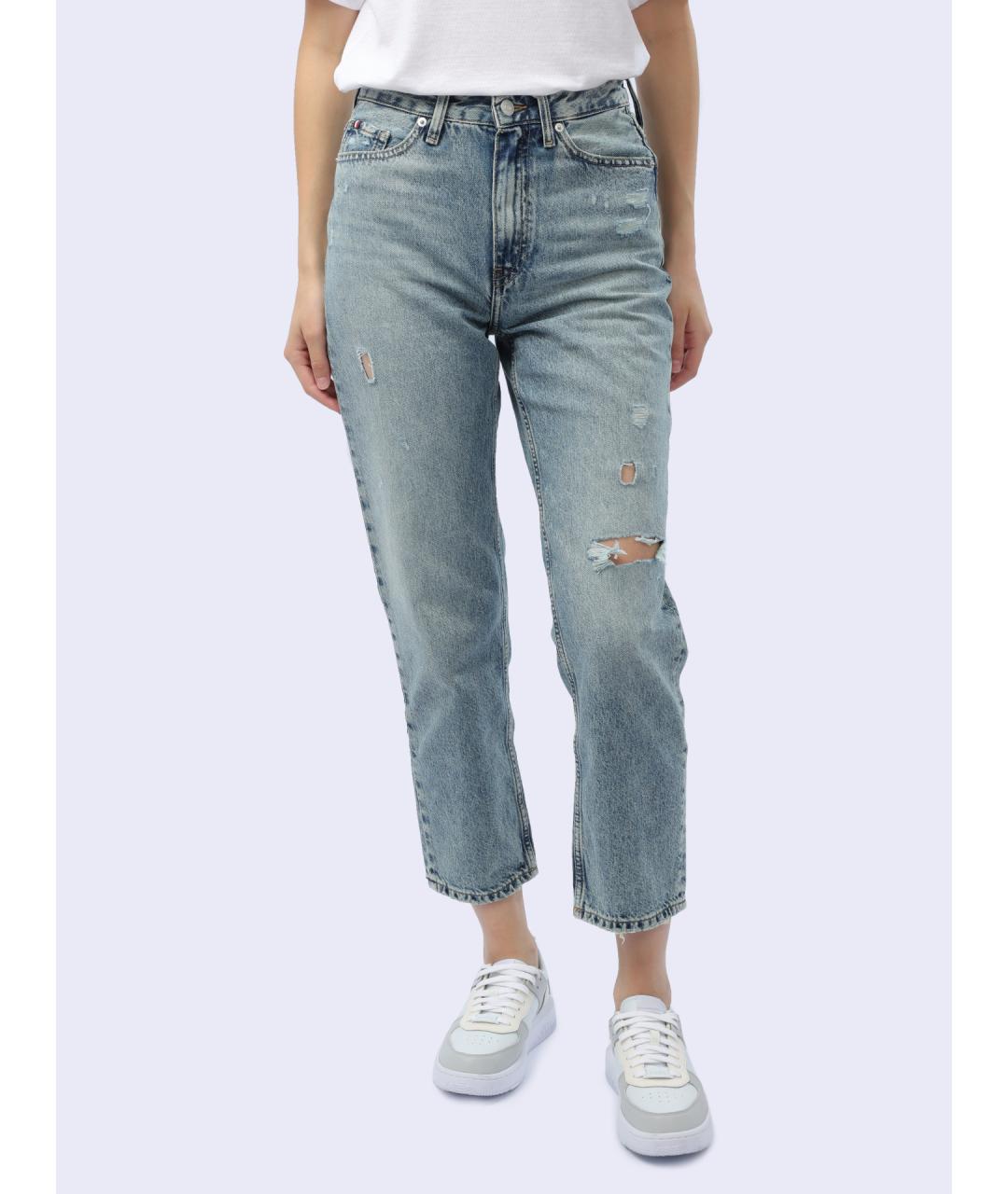 TOMMY HILFIGER Голубые прямые джинсы, фото 8