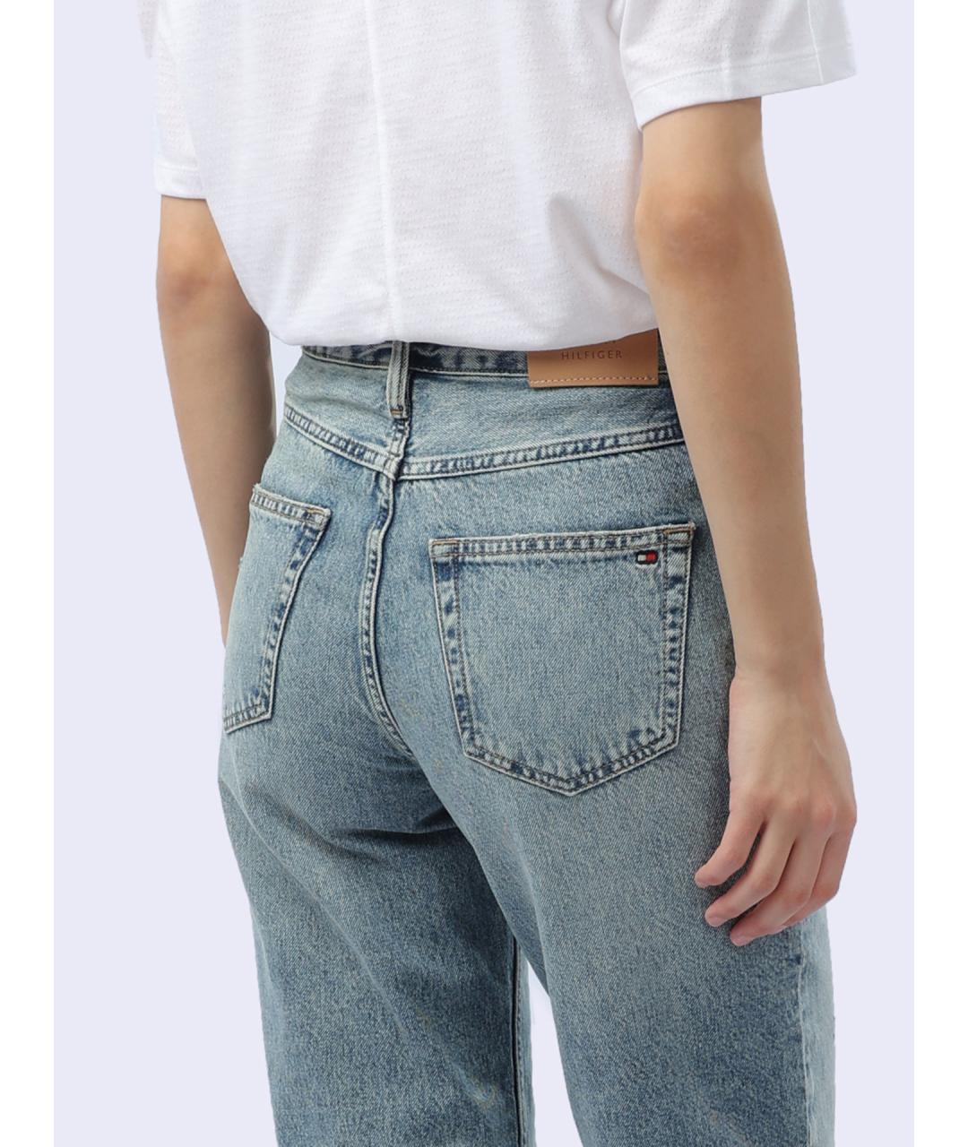 TOMMY HILFIGER Голубые прямые джинсы, фото 6