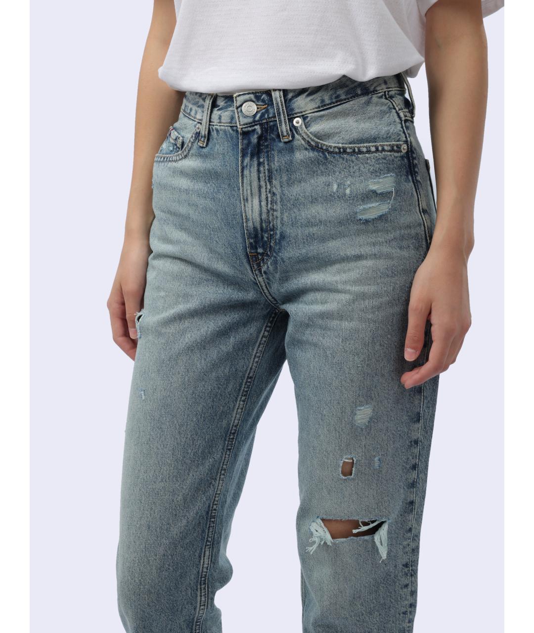 TOMMY HILFIGER Голубые прямые джинсы, фото 5