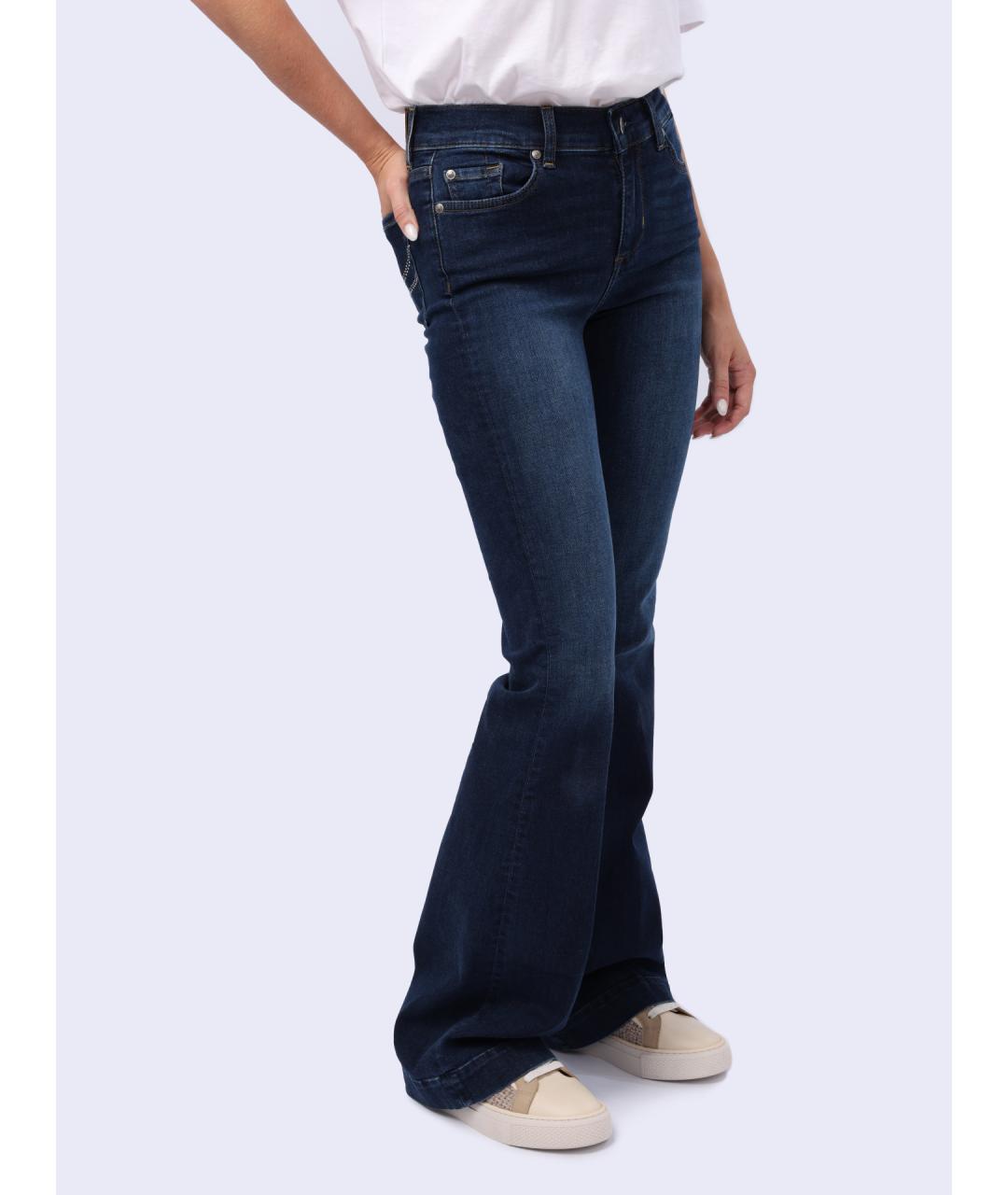 LIU JO Синие хлопковые джинсы слим, фото 4