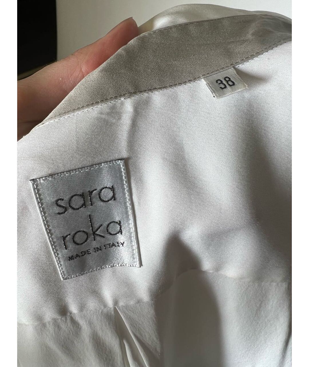 SARA ROKA Белое повседневное платье, фото 5