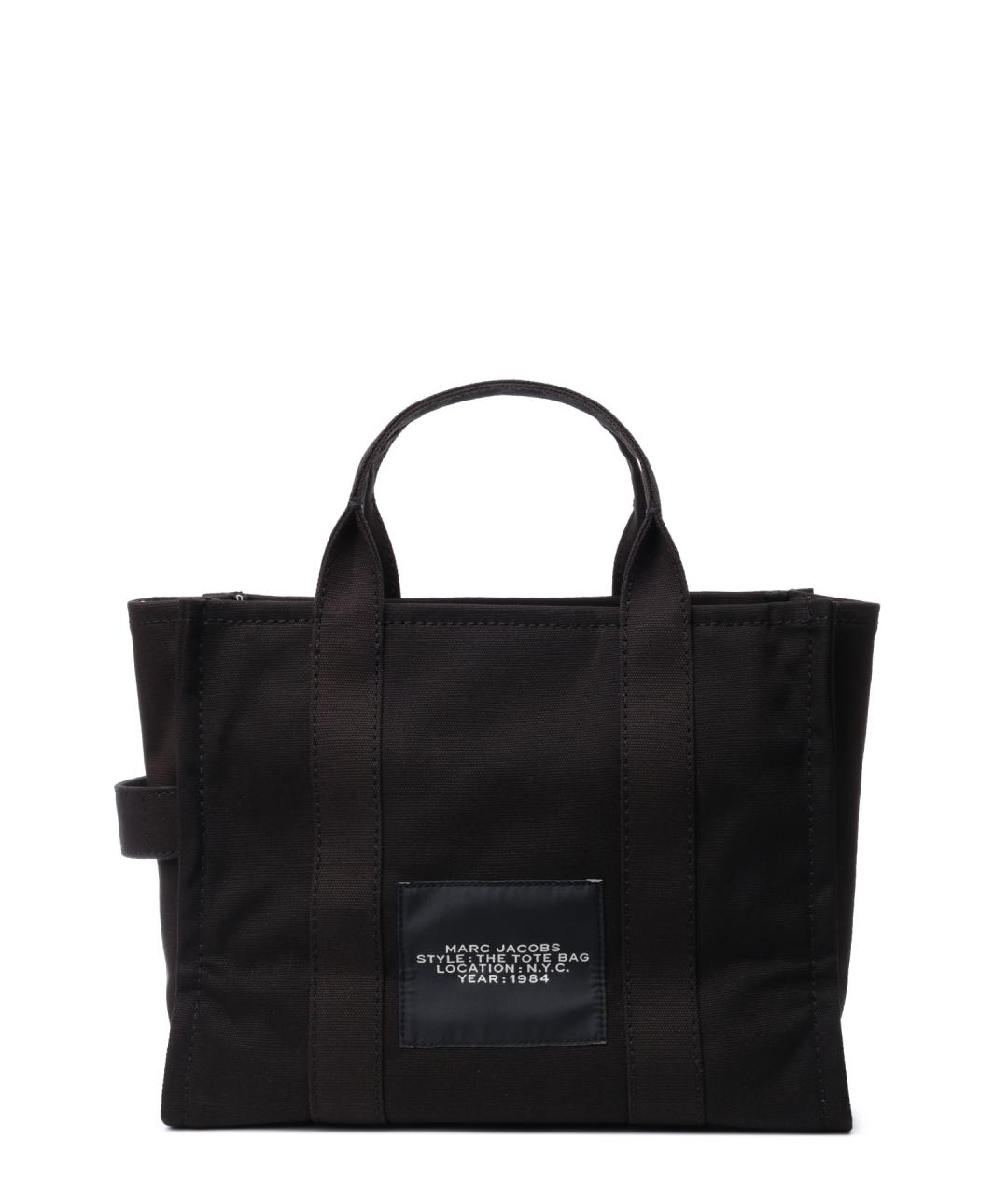 MARC JACOBS Черная тканевая сумка тоут, фото 3