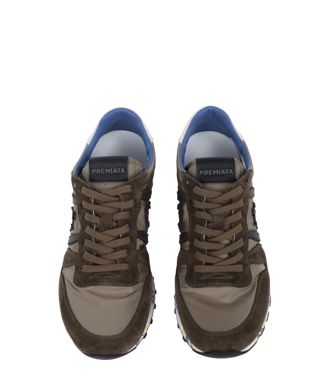 PREMIATA Коричневые низкие кроссовки / кеды, фото 3