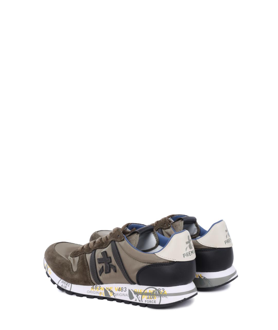 PREMIATA Коричневые низкие кроссовки / кеды, фото 5