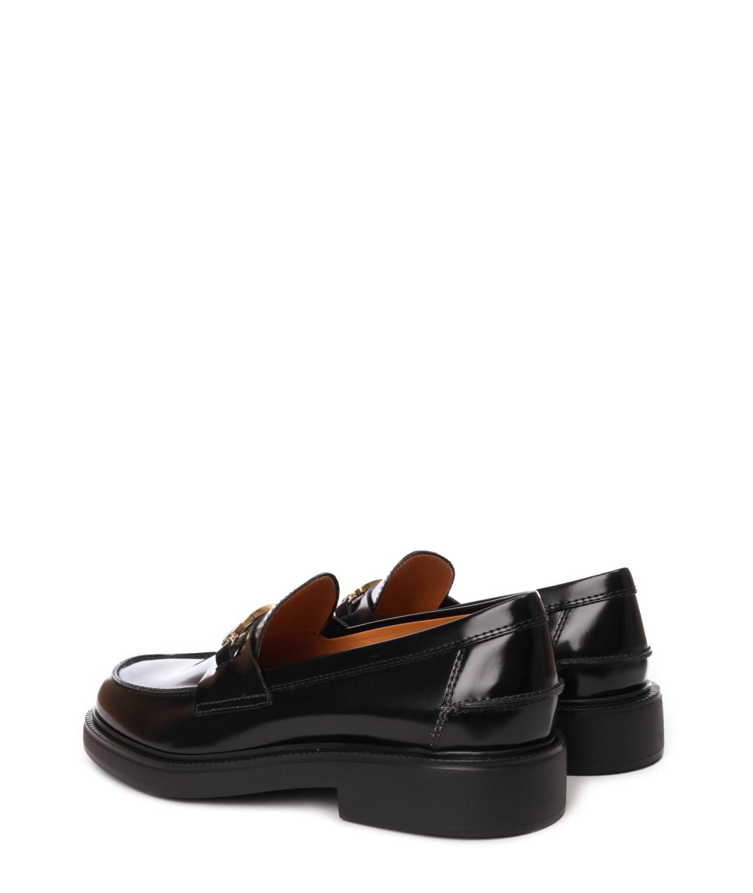TOD'S Черные кожаные лоферы, фото 4