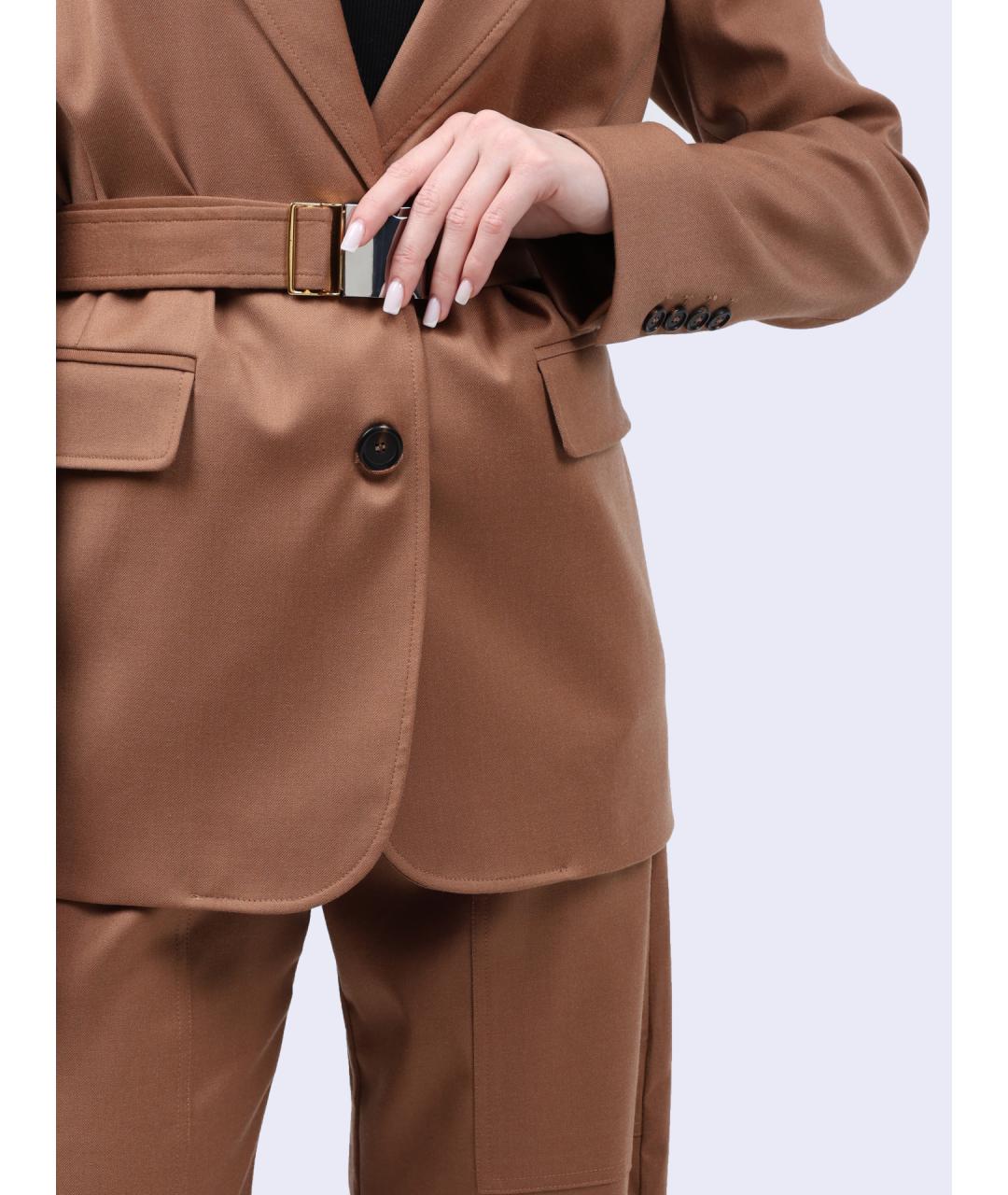 PINKO Коричневый жакет/пиджак, фото 4