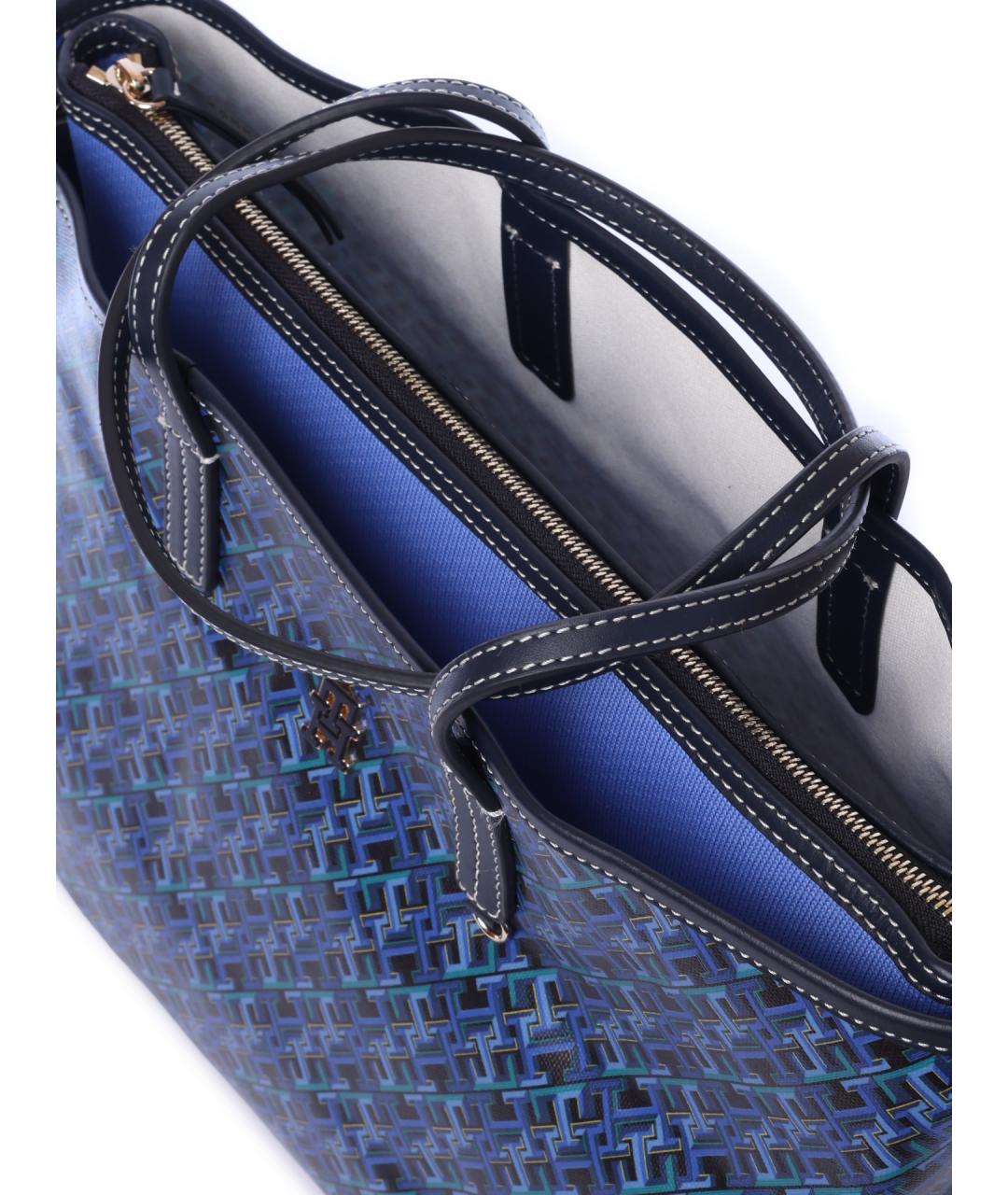 TOMMY HILFIGER Синяя сумка тоут, фото 4