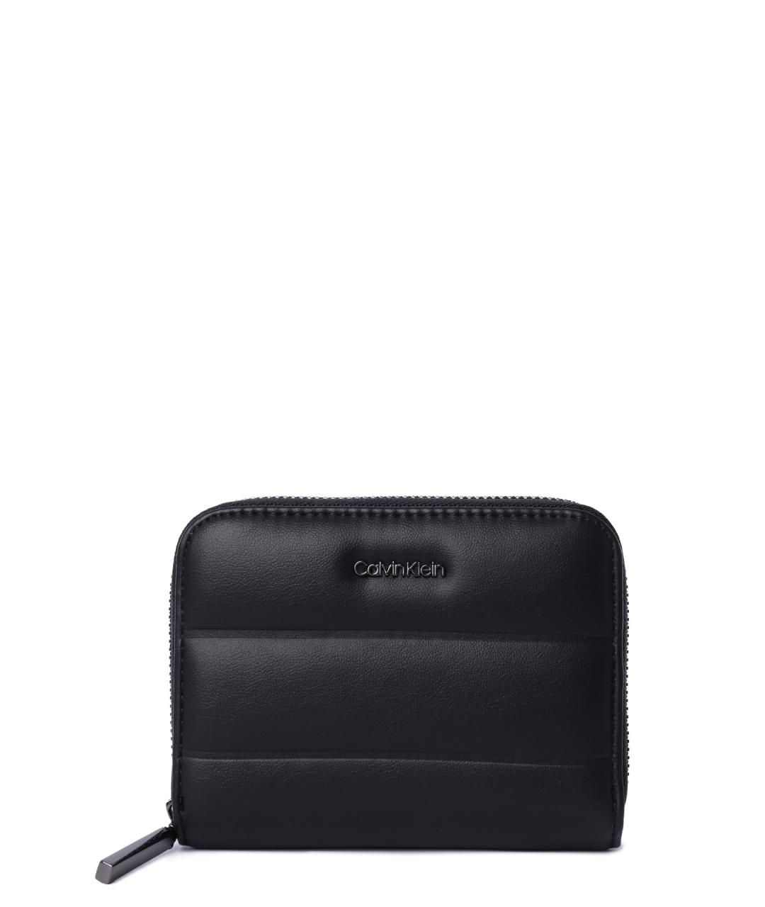 CALVIN KLEIN Черный кошелек из искусственной кожи, фото 5