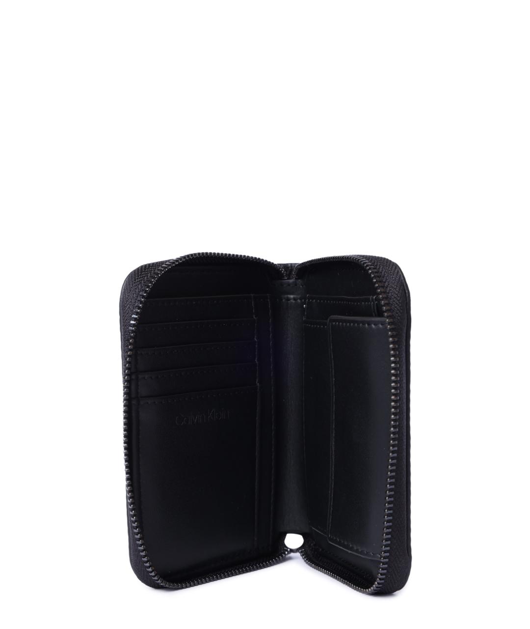CALVIN KLEIN Черный кошелек из искусственной кожи, фото 4