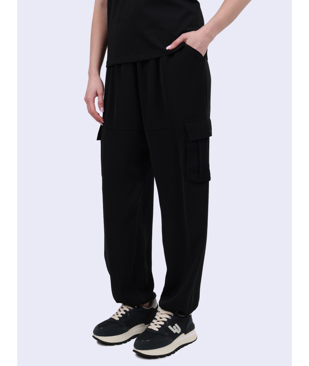 LIU JO Черные прямые брюки, фото 2