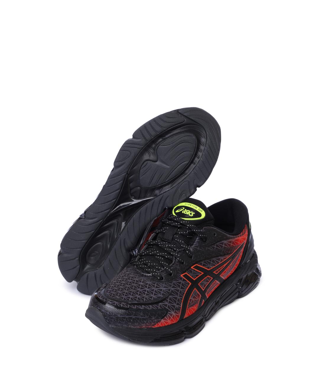 ASICS Черные текстильные высокие кроссовки / кеды, фото 4