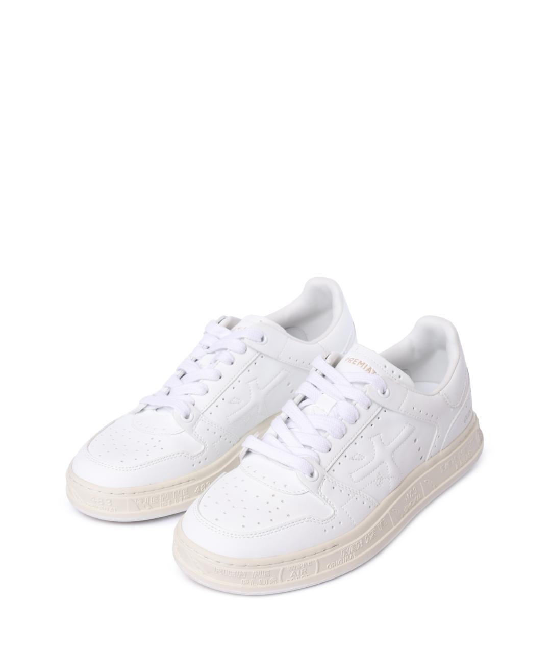 PREMIATA Белые кожаные кеды, фото 2