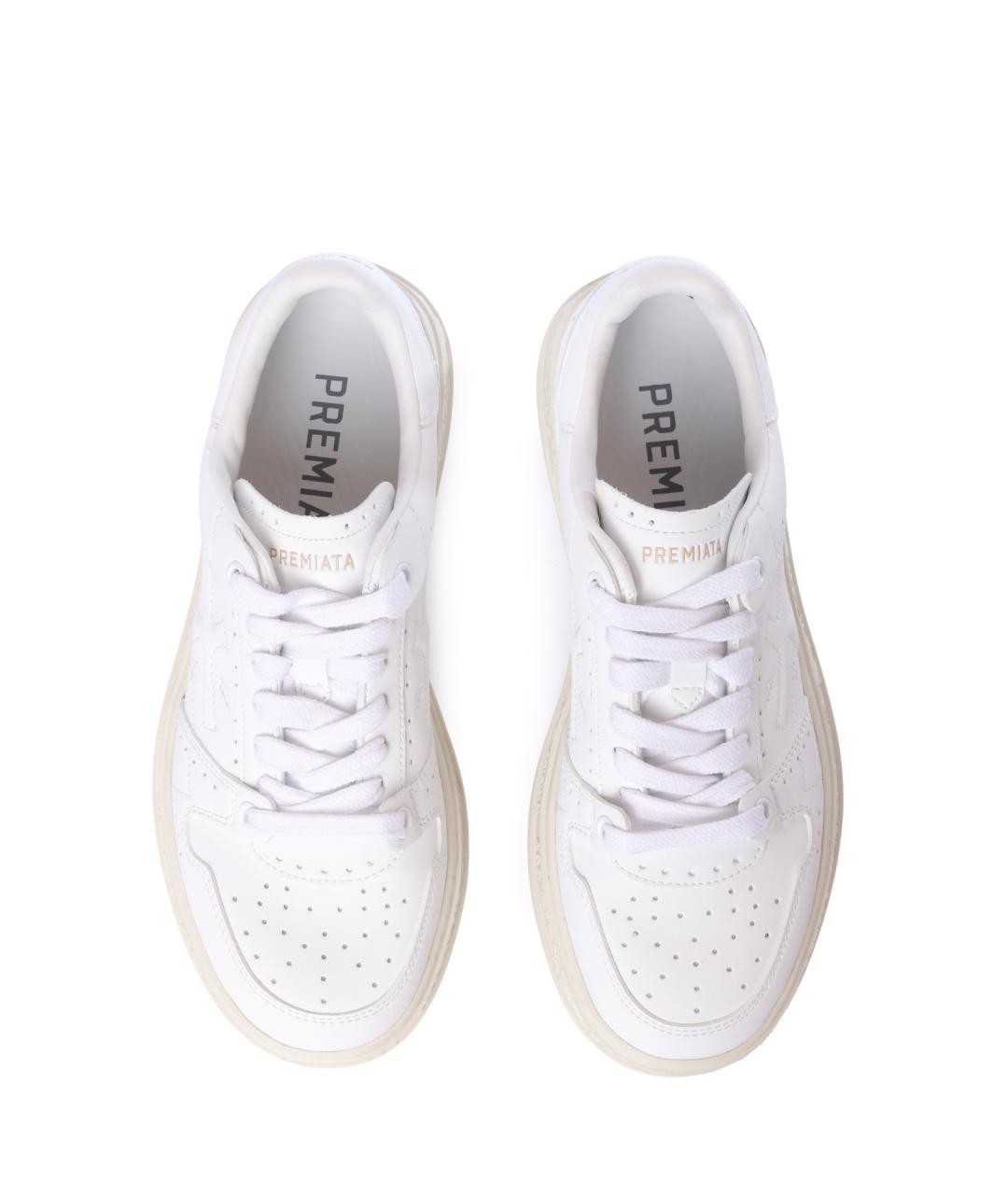 PREMIATA Белые кожаные кеды, фото 3
