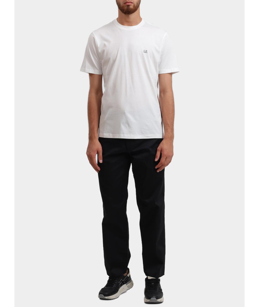 CP COMPANY Белая хлопковая футболка, фото 2