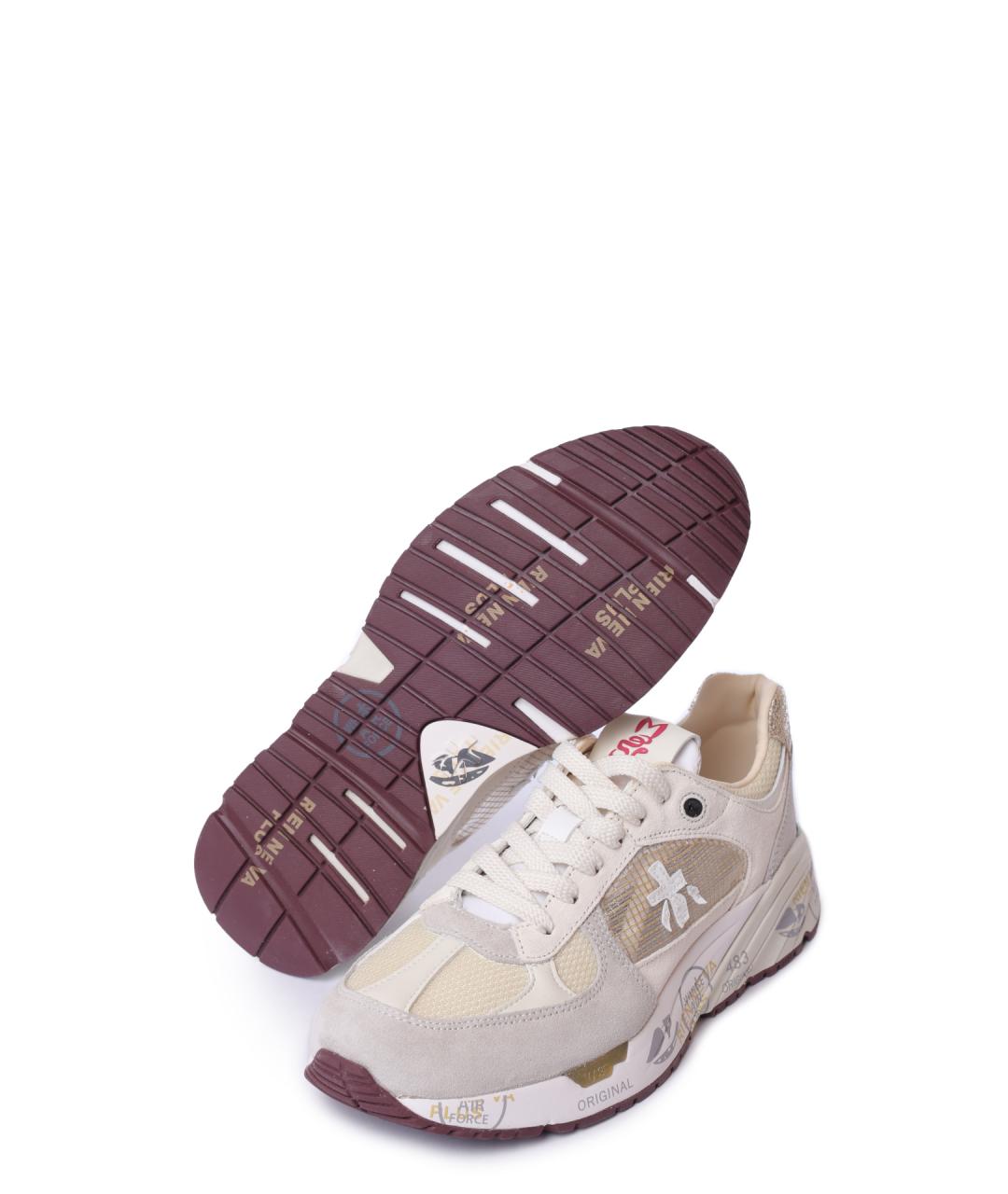 PREMIATA Серые текстильные кроссовки, фото 4