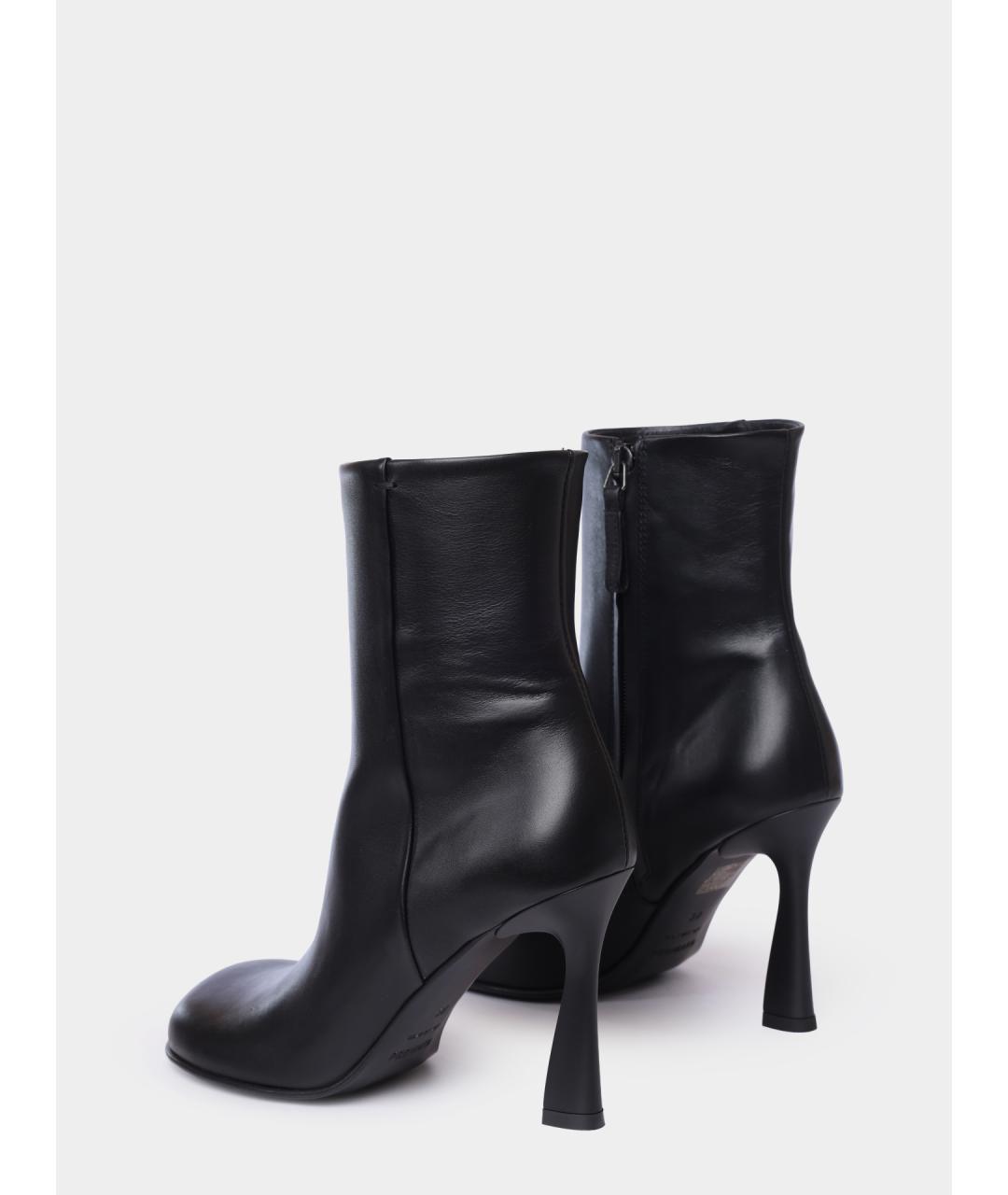 PREMIATA Черные кожаные ботильоны, фото 4