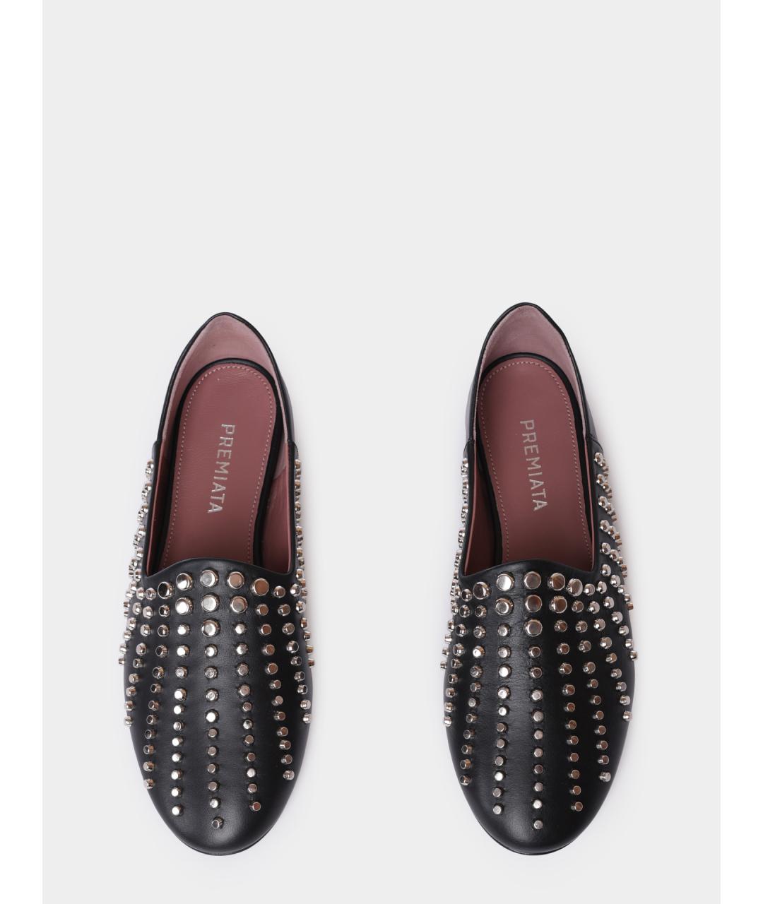 PREMIATA Черные кожаные балетки, фото 4