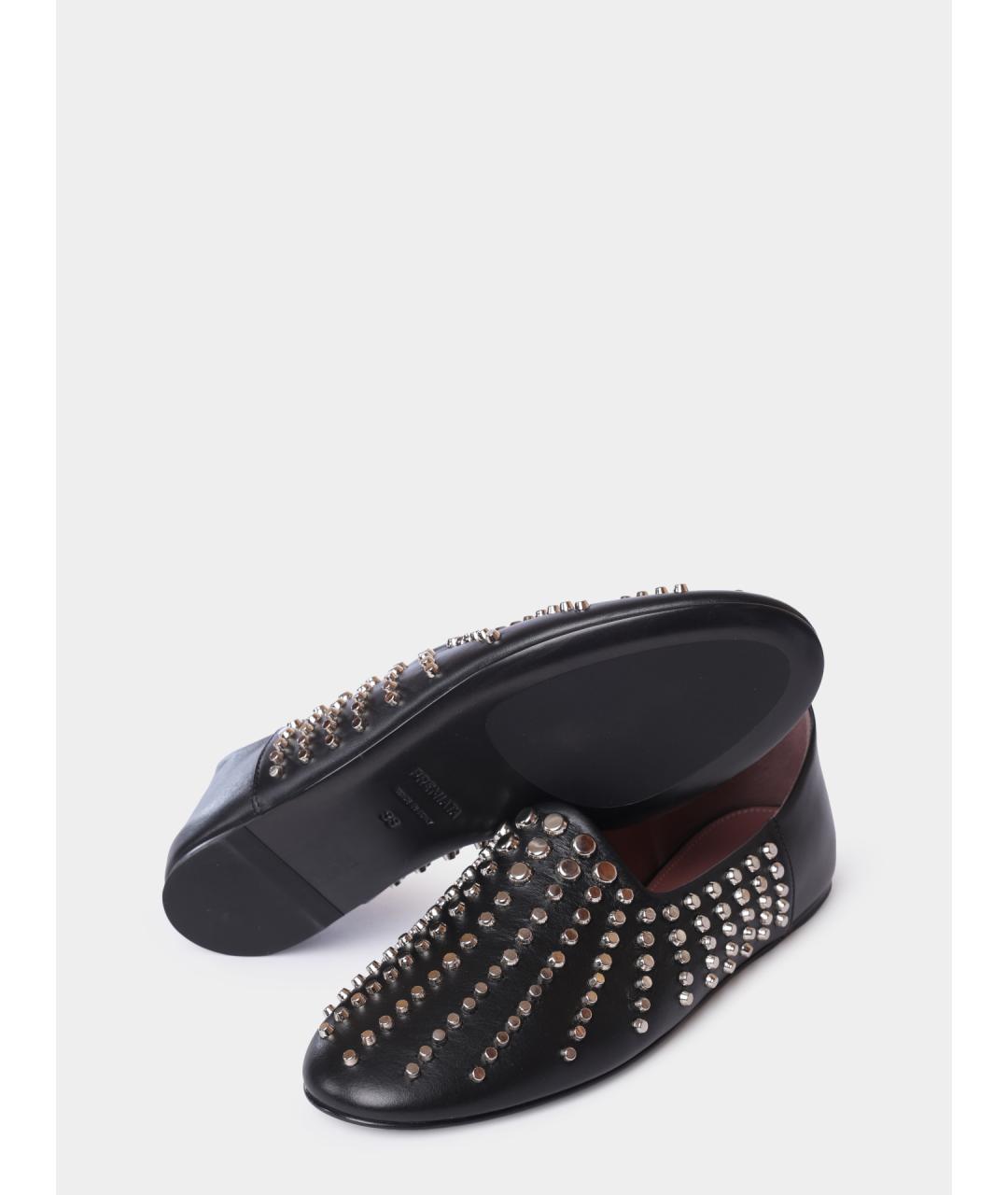 PREMIATA Черные кожаные балетки, фото 5