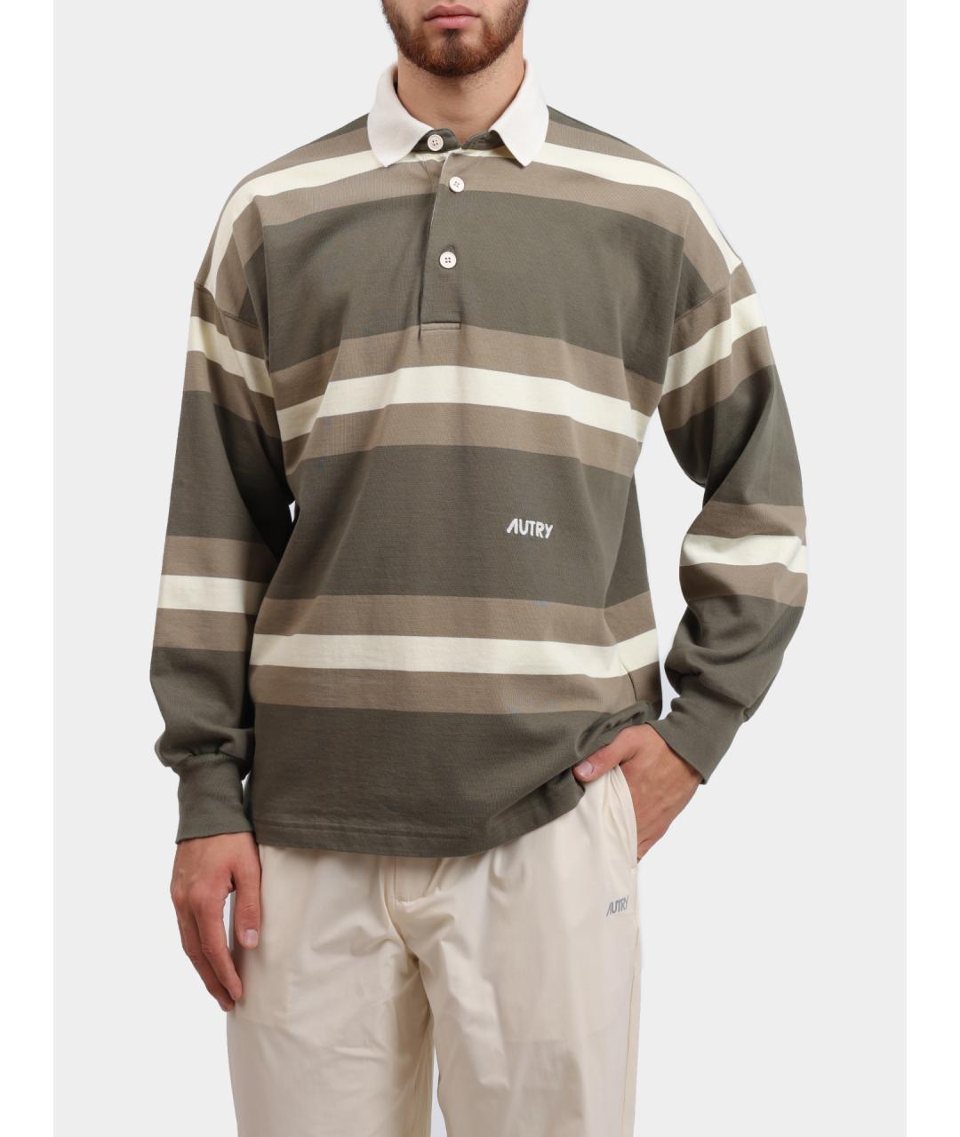 AUTRY Мульти хлопковое поло с длинным рукавом, фото 2