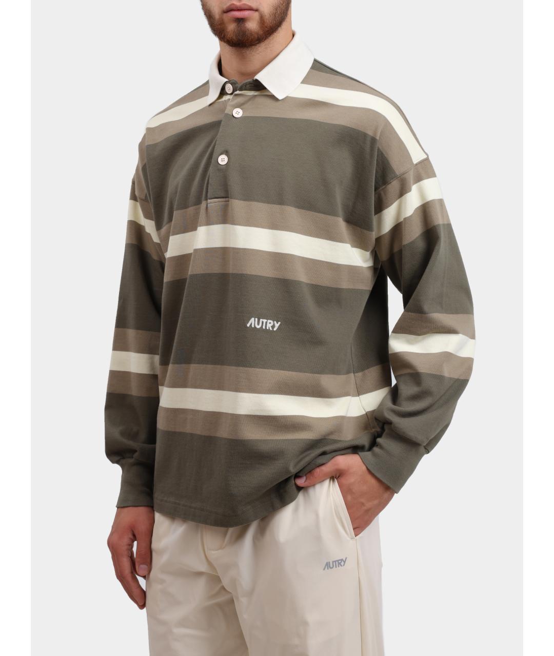 AUTRY Мульти хлопковое поло с длинным рукавом, фото 4